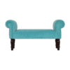 Aqua Velvet Bench 35x101x53cm