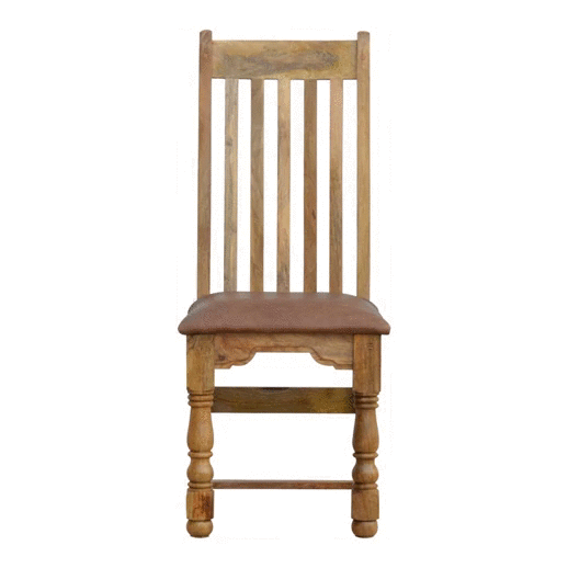 Granary Royale Chair with Leather Seat 45x45x110cm - Image 10