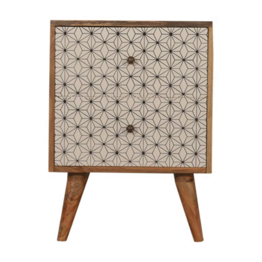 Prima 2 Drawer Bedside 35x45x61cm - Image 10