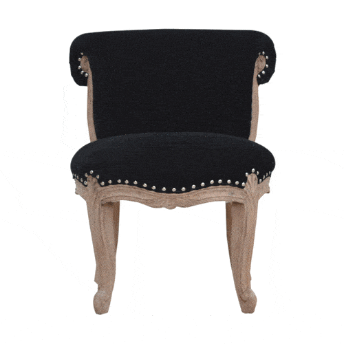 Black Velvet Studded Chair 50x50x64cm - Image 10