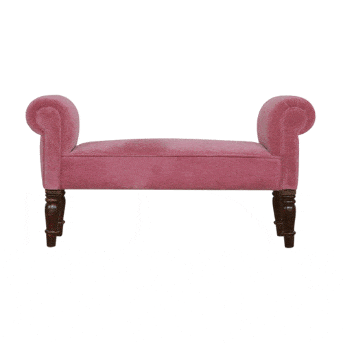 Pink Velvet Bench 35x101x53cm - Image 10