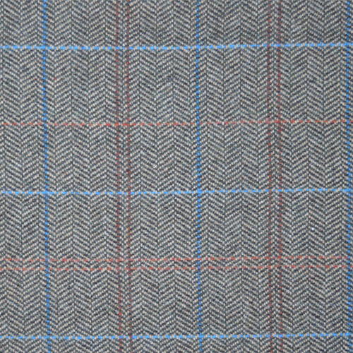 Multi Tweed Bedroom Bench with Turned Feet 30x100x52cm - Image 9