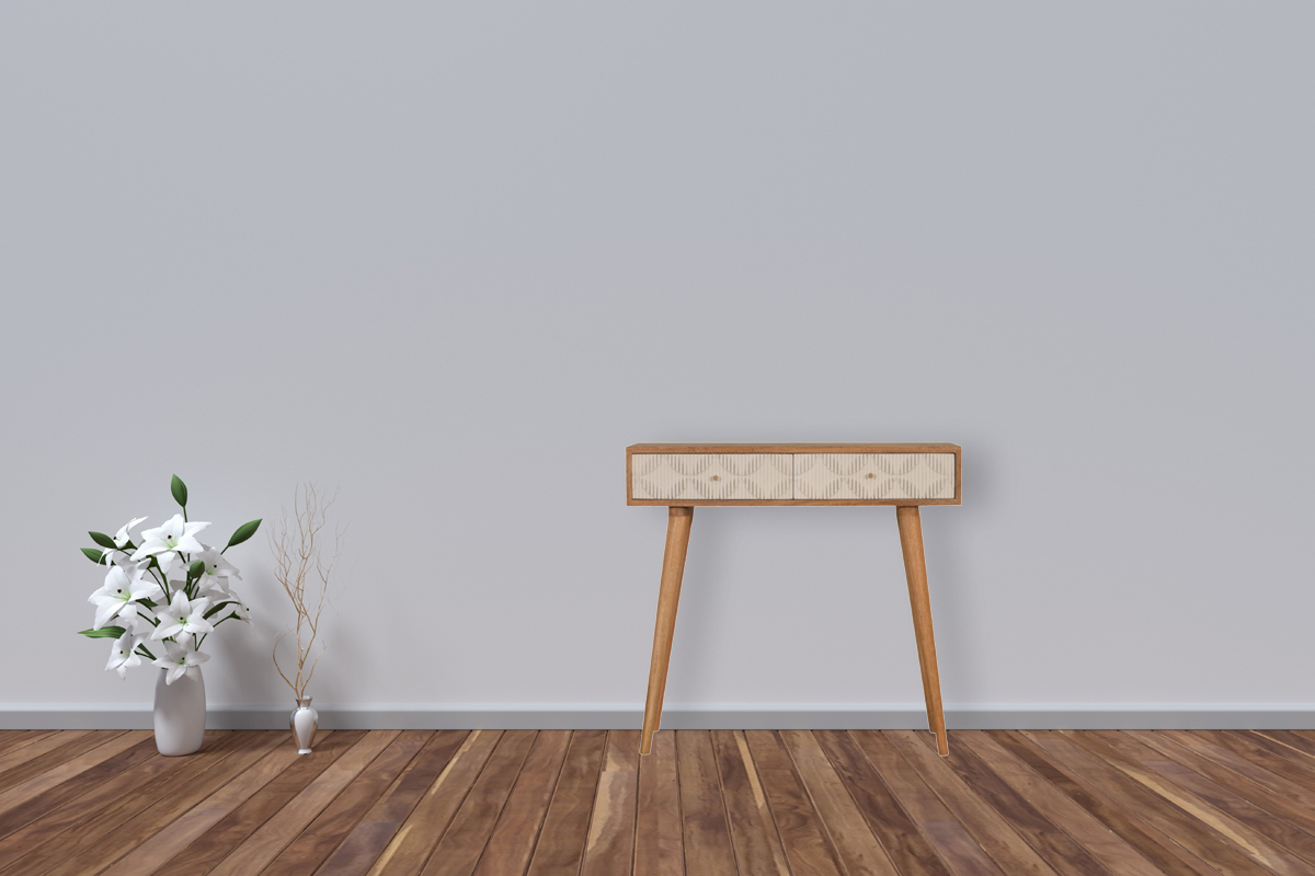 Milan White Console Table 35x85x78cm - Image 11