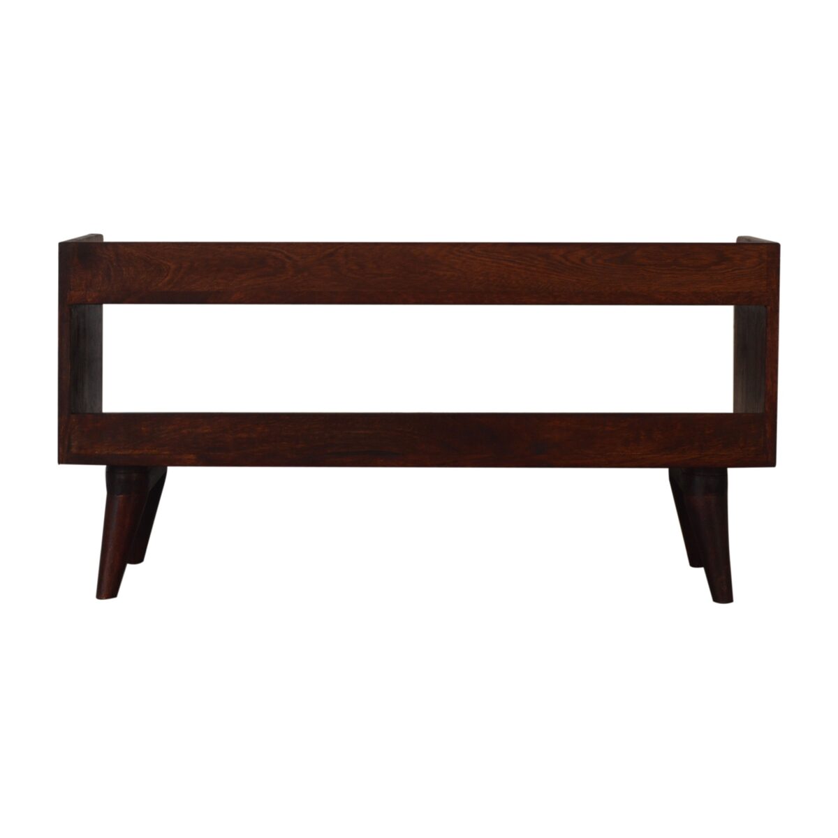 Nordic Cherry Finish Storage Bench 34x90x45cm - Image 8