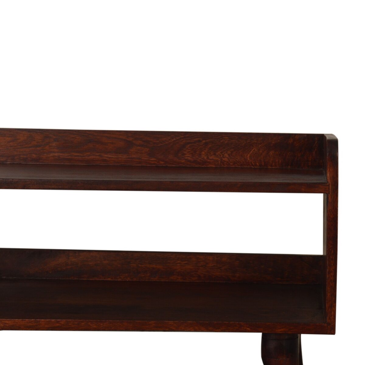 Nordic Cherry Finish Storage Bench 34x90x45cm - Image 9