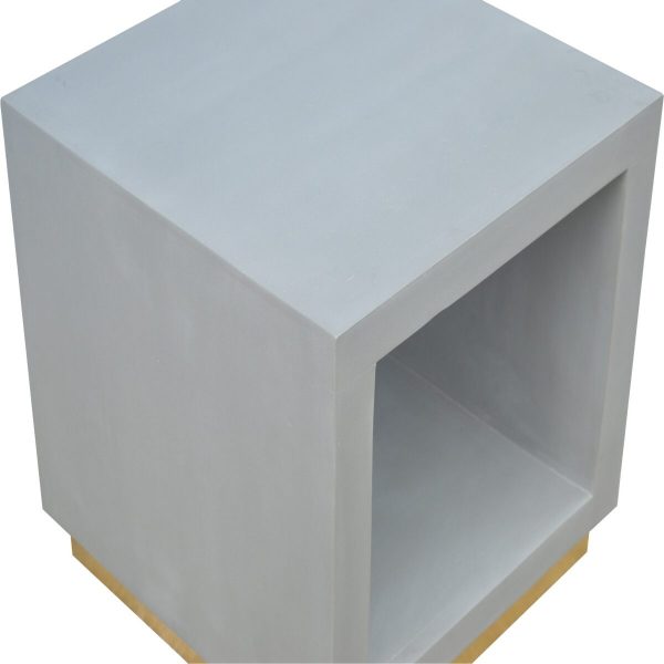 Cement Cube Open Bedside 45x45x50cm