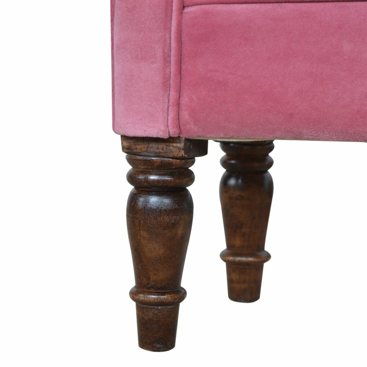 Pink Velvet Bench 35x101x53cm - Image 8