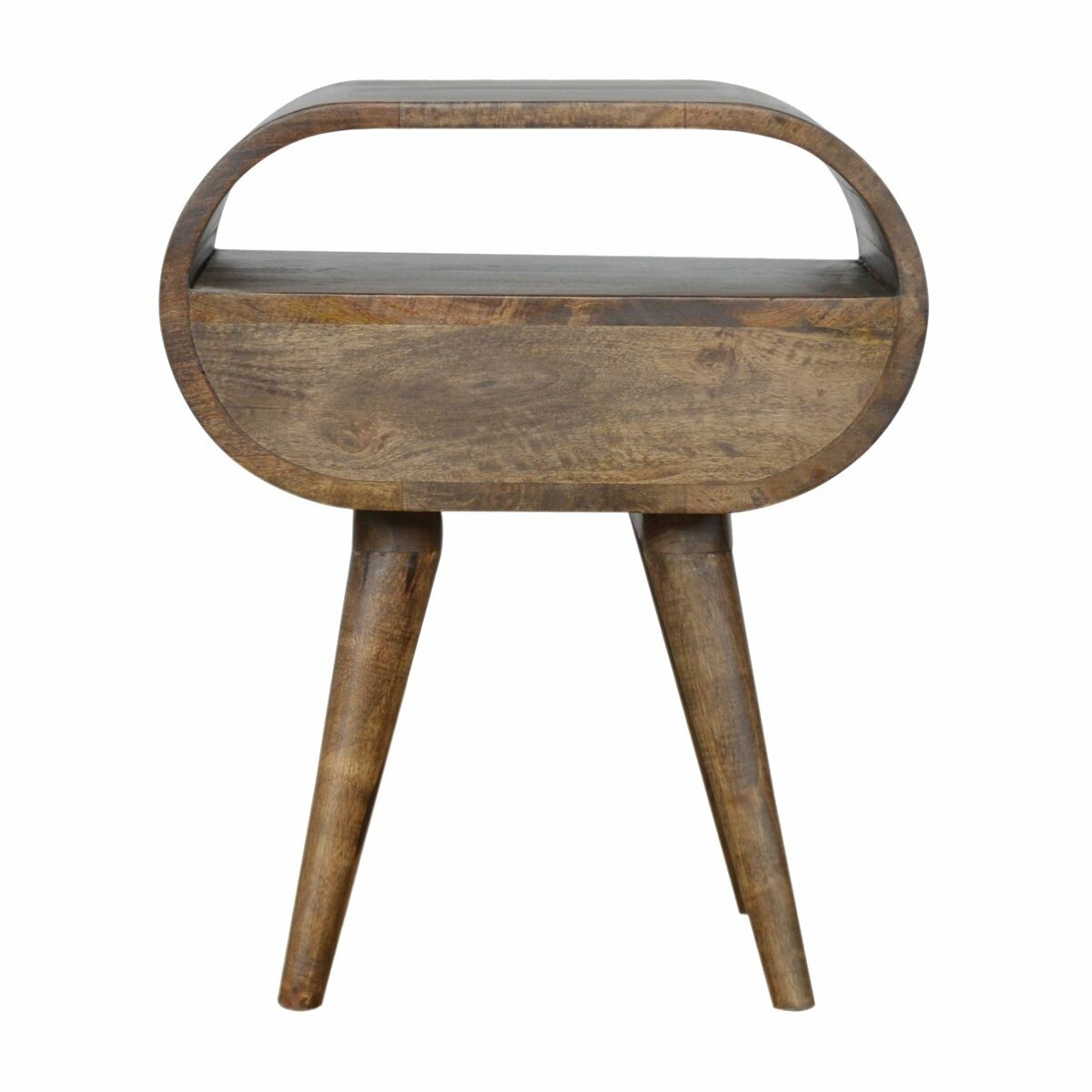 Grey Washed Circular Bedside 35x45x54cm - Image 9