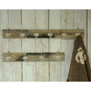 Urban 4 Hook Coat Hanger White on White wood