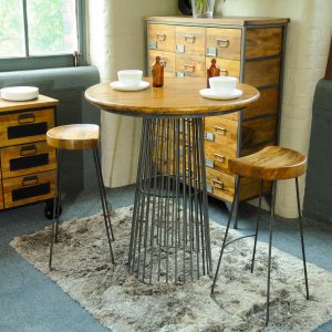 Urban Birdcage Bar Table with 2 Stools