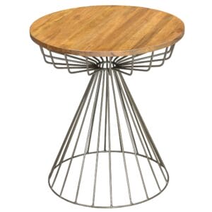 Urban Birdcage Side Table Gunmetal Base
