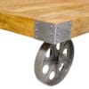 Urban Industrial Coffee table with Wheels