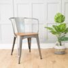Urban Navy Chair Mango Seat Gunmetal