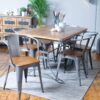 Urban Rectangular Dining Table x6 Chairs Mango Wood