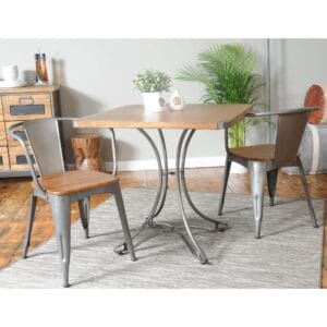 Urban Square Cafe Table x2 Chairs (60x60)