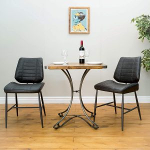 Urban Square Cafe Table x2 Chairs (70x70) Mango Wood