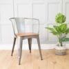 Urban Square Cafe Table x2 Chairs (70x70)