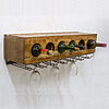 Urban Wall-mounted Wine Rack w Glass holders