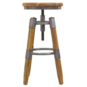 Urban Wood & Metal Square leg Swivel Stool