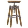 Urban Wood & Metal Square leg Swivel Stool