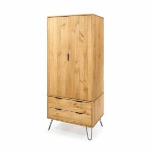 Augusta Pine 2 Door, 2 Drawer Wardrobe