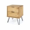 Augusta Pine 2 Drawer Bedside Cabinet