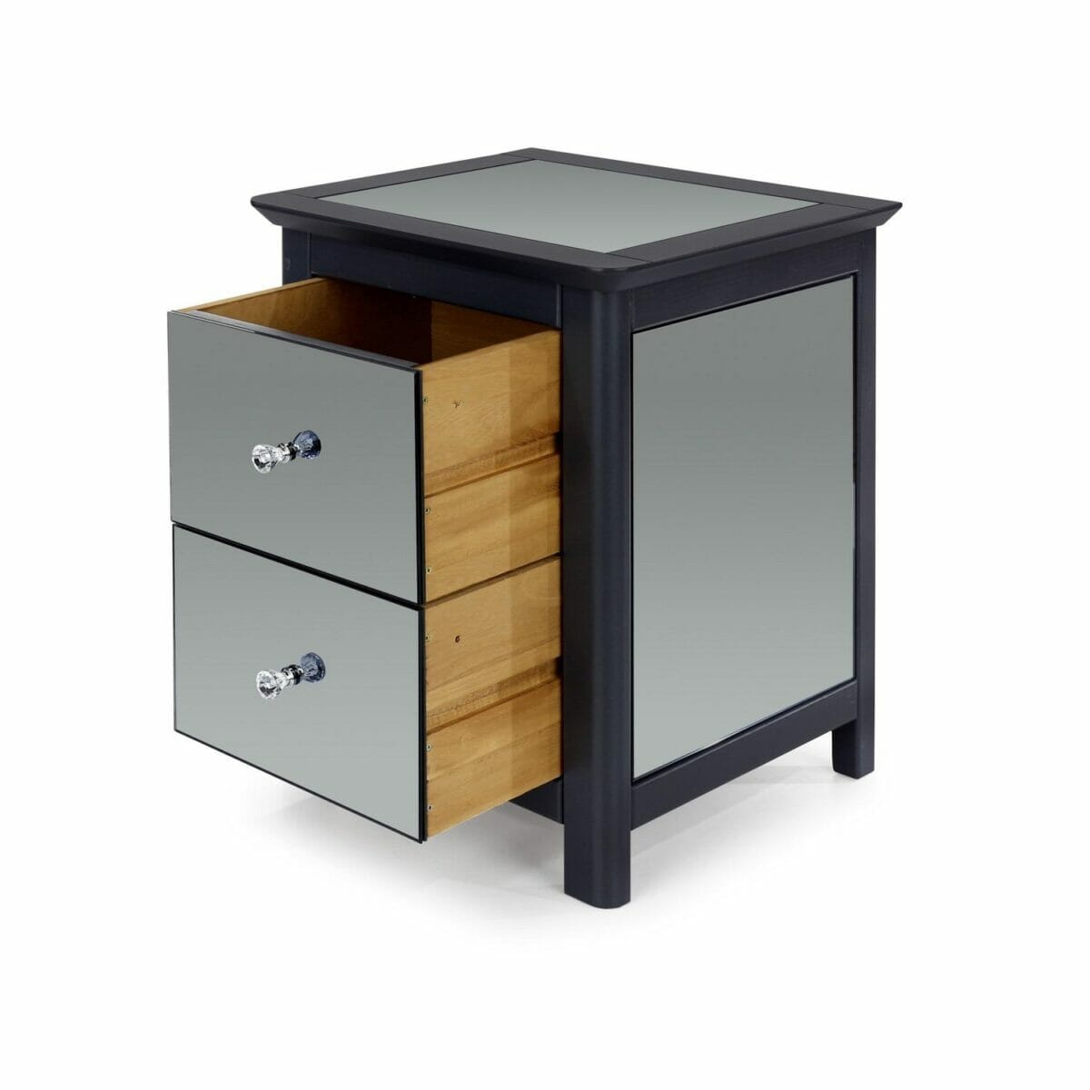 Ayr Softwood 2 Drawer Bedside Cabinet