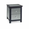 Ayr Softwood 2 Drawer Bedside Cabinet
