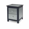 Ayr Softwood 2 Drawer Bedside Cabinet