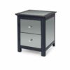 Ayr Softwood 2 Drawer Bedside Cabinet