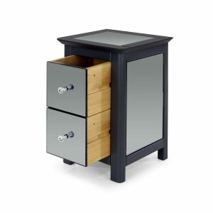 Ayr Softwood 2 Drawer Petite Bedside Cabinet