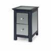 Ayr Softwood 2 Drawer Petite Bedside Cabinet