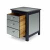 Ayr Softwood 3 Drawer Bedside Cabinet