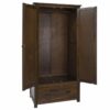 Boston Pine 2 Door, 1 Drawer Wardrobe
