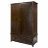 Boston Pine 2 Door, 2 Drawer Wardrobe