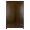 Boston Pine 2 Door, 2 Drawer Wardrobe