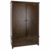 Boston Pine 2 Door, 2 Drawer Wardrobe