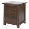 Boston Pine 2 Drawer Bedside Cabinet