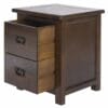 Boston Pine 2 Drawer Bedside Cabinet