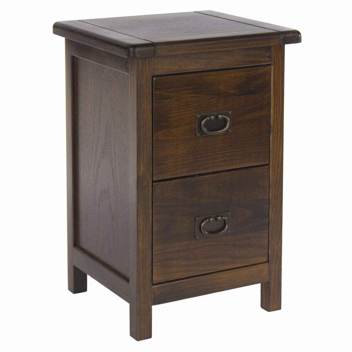 Boston Pine 2 Drawer Petite Bedside Cabinet