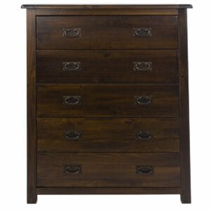 Boston Pine 5 Drawer Chest
