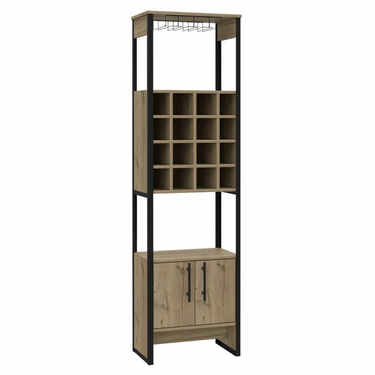 Brooklyn Melamine F.C 2 Door Tall Wine Rack