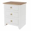 Capri Mdf 3 Drawer Bedside Cabinet