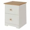 Colorado Mdf 2 Drawer Petite Bedside Cabinet