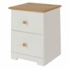 Colorado Mdf 2 Drawer Petite Bedside Cabinet