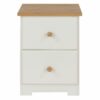 Colorado Mdf 2 Drawer Petite Bedside Cabinet