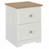 Colorado Mdf 2 Drawer Petite Bedside Cabinet