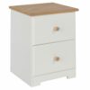 Colorado Mdf 2 Drawer Petite Bedside Cabinet