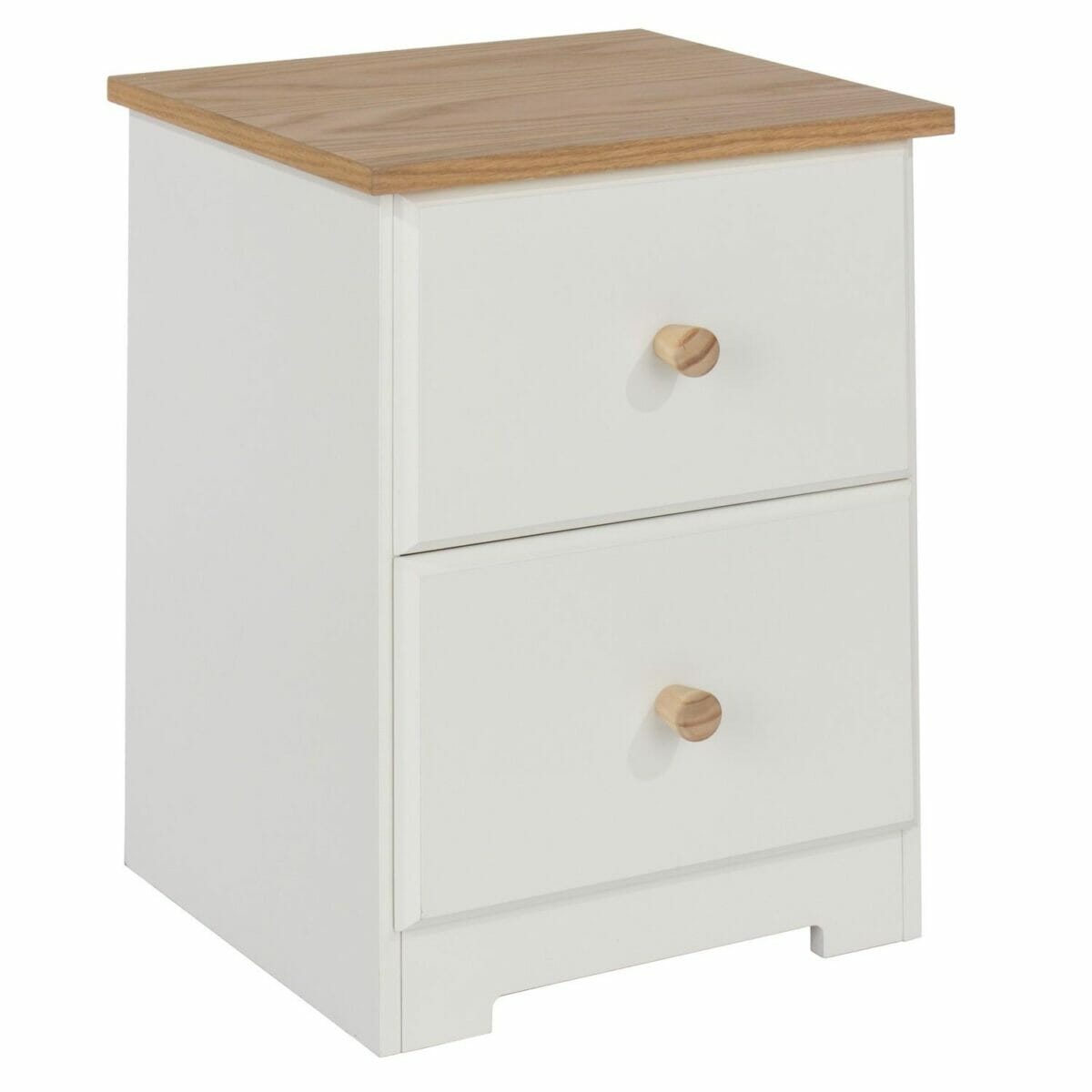 Colorado Mdf 2 Drawer Petite Bedside Cabinet