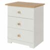 Colorado Mdf 3 Drawer Bedside Cabinet